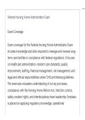Federal Nursing Home Administrator ACTUAL EXAM LATEST UPDATE THIS YEAR QUESTIONS AN DETAILED ANSWERS&lowbar;compressed