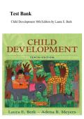 Child Development&comma; 10th Edition by Laura E&period; Berk &ndash; Test Bank Comprehensive multiple-choice&comma; true&sol;false&comma; and application-based questions covering child growth and developmental theories&period;