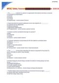 MSSC Safety Assessment Exam Questions and Answers 2026&sol;2027