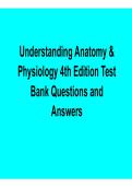 Understanding Anatomy & Physiology 4th Edition 2026 Update &ndash; Test Bank Questions & Answers