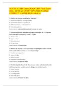NCCHC CCHP Exam 2026 &vert; CCHP Final Exam Questions with Verified Correct Answers &vert; Graded A&plus;