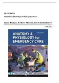 Anatomy & Physiology for Emergency Care 3rd Edition &ndash; Bledsoe&comma; Martini&comma; Bartholomew &ndash; Full Test Bank &ndash; Multiple-Choice&comma; Matching & True&sol;False &lpar;Chapters 1&ndash;40&rpar;