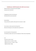 CM 3503 Exam &vert; UPDATED Questions with 100&percnt; Correct Answers