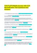 TCIC&sol;TLETS Mobile Access with CCH Recertification Test Questions And Answers