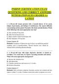 PMHNP Certification Exam Questions & Answers with Rationales 2024&ndash;2026 &vert; A&plus; Verified Study Guide