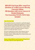 HESI RN Exit Exam  Package deal