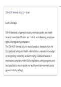 OSHA 511 General Industry - Exam ACTUAL EXAM QUESTIONS AND CORRECT DETAILED ANSWERS LATEST UPDATE THIS YEAR