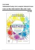 Test Bank For Fundamentals of Nursing&colon; Active Learning for Collaborative Practice 3rd Edition by Barbara L Yoost  &vert; All Chapters 1-42&vert;Complete Guide A&plus;