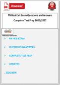 PN Hesi Exit Exam Questions and Answers Complete Test Prep 2026&sol;2027