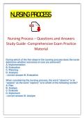Nursing Process &ndash; Questions and Answers Study Guide Complete Comprehensive Exam Practice Material&rpar;