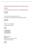 Mark Klimek NCLEX Review Lecture latest 2026  update 