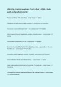 LPN&sol;LVN &ndash; Pre-Entrance Exam Practice Test 1&comma; 2026 &ndash; Study guide and practice material