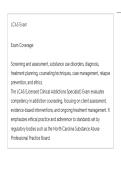 LCAS &lpar;Licensed Clinical Addictions Specialist&rpar; Exam ACTUAL EXAM QUESTIONS AND CORRECT DETAILED ANSWERS LATEST UPDATE THIS YEAR&period;pdf