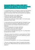 Community HESI Exam Edition 2026&sol;2027 &vert; Complete Exam Questions and Accurate Answers with Full Explanations &lpar;Already Passed A&plus;&rpar;