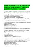 Community HESI Exam Questions and Answers with Complete Solutions &lpar;Already Passed A&plus;&rpar; 2026&sol;2027