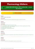 Pharmacology Midterm 90&plus; &lpar;Latest 2025-2026 Edition&rpar; 100&percnt; Verified Q&A &plus; Answer Key Solutions