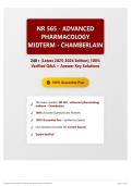 NR 565 - advanced pharmacology midterm - Chamberlain 240&plus; &lpar;Latest 2025-2026 Edition&rpar; 100&percnt; Verified Q&A &plus; Answer Key Solutions