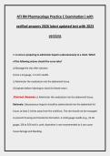 ATI RN PHARMACOLOGY PRACTICE C 2026 latest updated test &vert; with 2024 version &vert; A &plus; GRADED