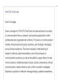 CMN 574 Final Exam ACTUAL EXAM QUESTIONS AND CORRECT DETAILED ANSWERS LATEST UPDATE THIS YEAR