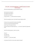 CON 1100V - Understanding Regulations &vert; UPDATED Questions with 100&percnt; Correct Answers