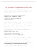 CPCO Certification Exam &vert; UPDATED Questions with 100&percnt; Correct Answers