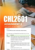 CHL2601 Assignment 3 Semester 1 2026 - Due 30 July 2026