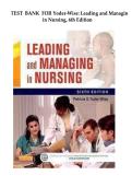 Test Bank&colon; Leading and Managing in Nursing &lpar;6th Edition&rpar; &ndash; Patricia S&period; Yoder-Wise