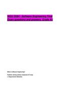 WGU D284 - Software Engineering Final  Exam questions and answers&period; Grade A&plus;