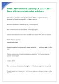 NU551 FNP I Midterm &lpar;Dunphy Ch&period; 21-27&comma; ENT&rpar; Exam with accurate detailed solutions