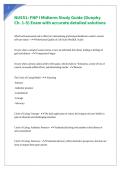 NU551 FNP I Midterm Study Guide &lpar;Dunphy Ch&period; 1-5&rpar; Exam with accurate detailed solutions