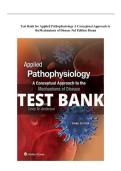 Test Bank&colon; Applied Pathophysiology&colon; A Conceptual Approach to the Mechanisms of Disease &lpar;3rd Edition&rpar; &ndash; Braun & Anderson