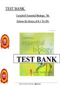 Test Bank&colon; Campbell Essential Biology &lpar;7th Edition&rpar; &ndash; Simon&comma; Dickey & Reece