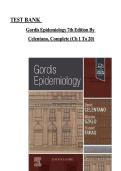 Test Bank&colon; Gordis Epidemiology &lpar;7th Edition&rpar; &ndash; David Celentano & Moyses Szklo