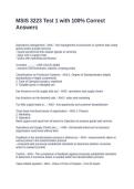 MSIS 3223 Test 1 with 100&percnt; Correct Answers