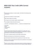 MSIS 3223 Test 2 with 100&percnt; Correct Answers