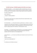 CSE 2221 Final Exam &vert; UPDATED Questions with 100&percnt; Correct Answers