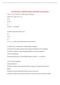 CSE FINAL Exam &vert; UPDATED Questions with 100&percnt; Correct Answers