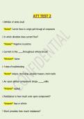 ATT Test 2 &ndash; &lpar;2025&sol;2026&rpar;&vert; Questions & 100&percnt; Verified Answers &vert; Grade A&plus; Prep &vert; Instant PDF Download