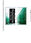 Test Bank&colon; Survey of Accounting &lpar;8th Edition&rpar; &ndash; Carl S&period; Warren