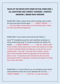 RULES OF THE ROAD OUPV EXAM ACTUAL EXAM 2026 &vert; ALL QUESTIONS AND CORRECT ANSWERS &vert; VERIFIED ANSWERS &vert; BRAND NEW VERSION&excl;