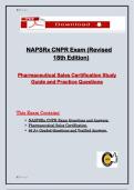 NAPSRx CNPR Exam &lpar;Revised 18th Edition&rpar; &mdash; Pharmaceutical Sales Certification Study Guide and Practice Questions