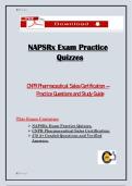 NAPSR Exam Practice Quizzes &mdash; CNPR Pharmaceutical Sales Certification &mdash; Practice Questions and Study Guide