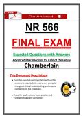 &lpar;Final Exams&rpar; NR 566 Pharmacology &ndash; Chamberlain Package Bundle &lpar;Digital Download&rpar;