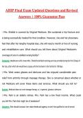 AHIP Final Exam 2026 &vert; Complete Questions and Guide Answers&comma; 100&percnt; Verified Graded A&plus;
