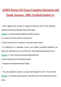 AORN Periop 101 Exam 2026 &vert; Complete Questions and Guide Answers&comma; 100&percnt; Verified Graded A&plus;