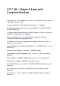 STAT 330 - Chapter 6 Exam with Complete Solutions