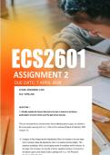 ECS2601 Assignment 2 Semester 1 2026 - Due 9 April 2026