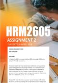 HRM2605 Assignment 1 Semester 1 ANSWERS 2026 - Due 9 April 2026