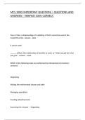 MCS 1000 &lpar;IMPORTANT QUESTION&rpar; &vert; QUESTIONS AND ANSWERS &vert; VERIFIED 100&percnt; CORRECT&period;