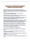 MRCOG PART 2 GYNAECOLOGY EXAM WITH COMPLETE SOLUTIONS 2026-2027&excl;&excl;